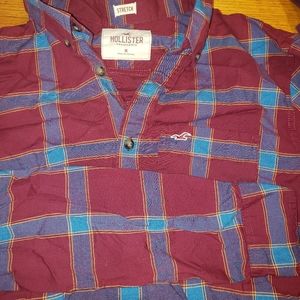 Guys plaid button down shirt